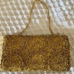 Vintage Bags by Debbie Gold Beaded Handbag